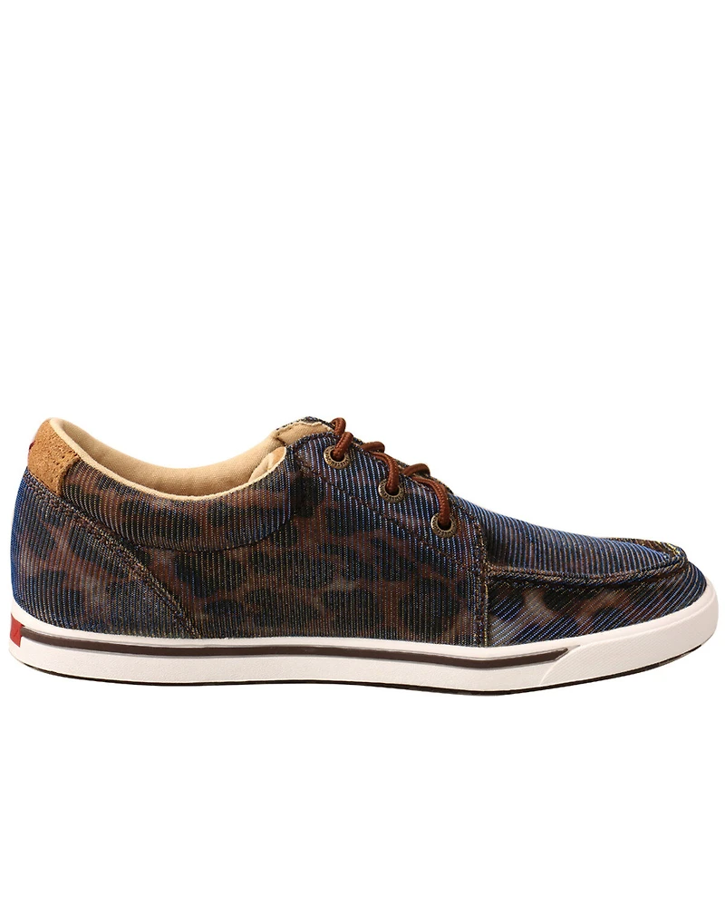 Twisted X Women's Leopard Casual Sneakers - Moc Toe
