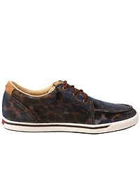 Twisted X Women's Leopard Casual Sneakers - Moc Toe