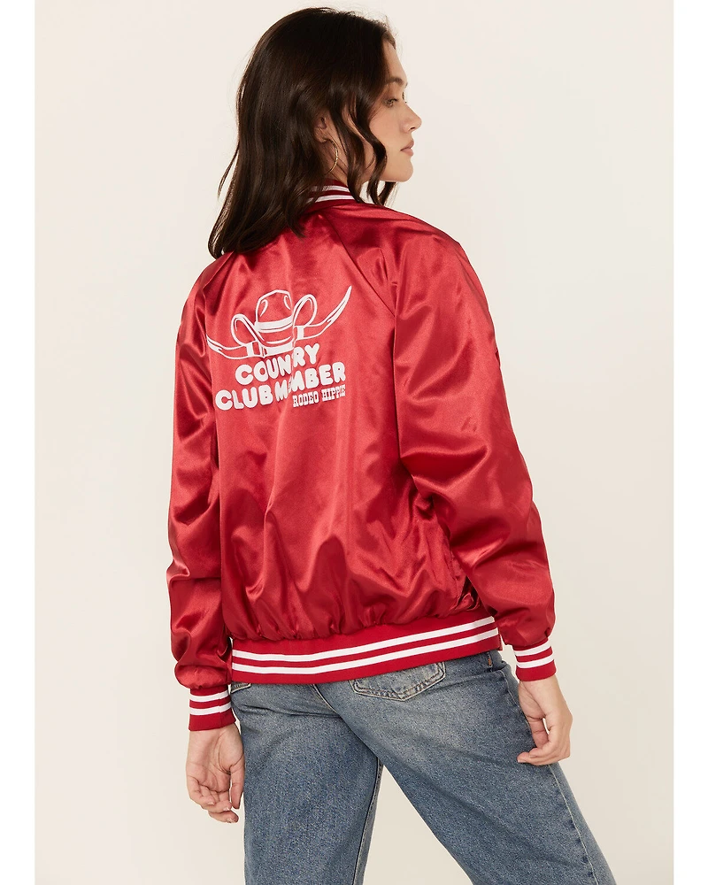 Rodeo Hippie Women's Country Club Bomber Jacket