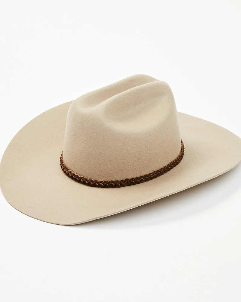 Wrangler Women's Floral Heat Debossed Felt Cowboy Hat