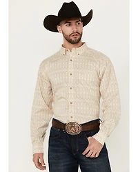 Ariat Men's 360 Airflow Geo Print Long Sleeve Button-Down Western Shirt