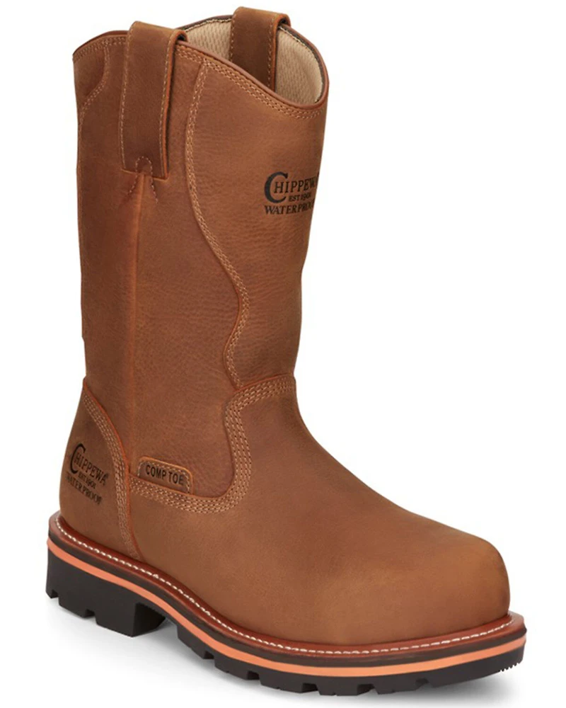 Chippewa Men's Thunderstruck Blonde Pull On Waterproof Nano Work Boots - Composite Toe
