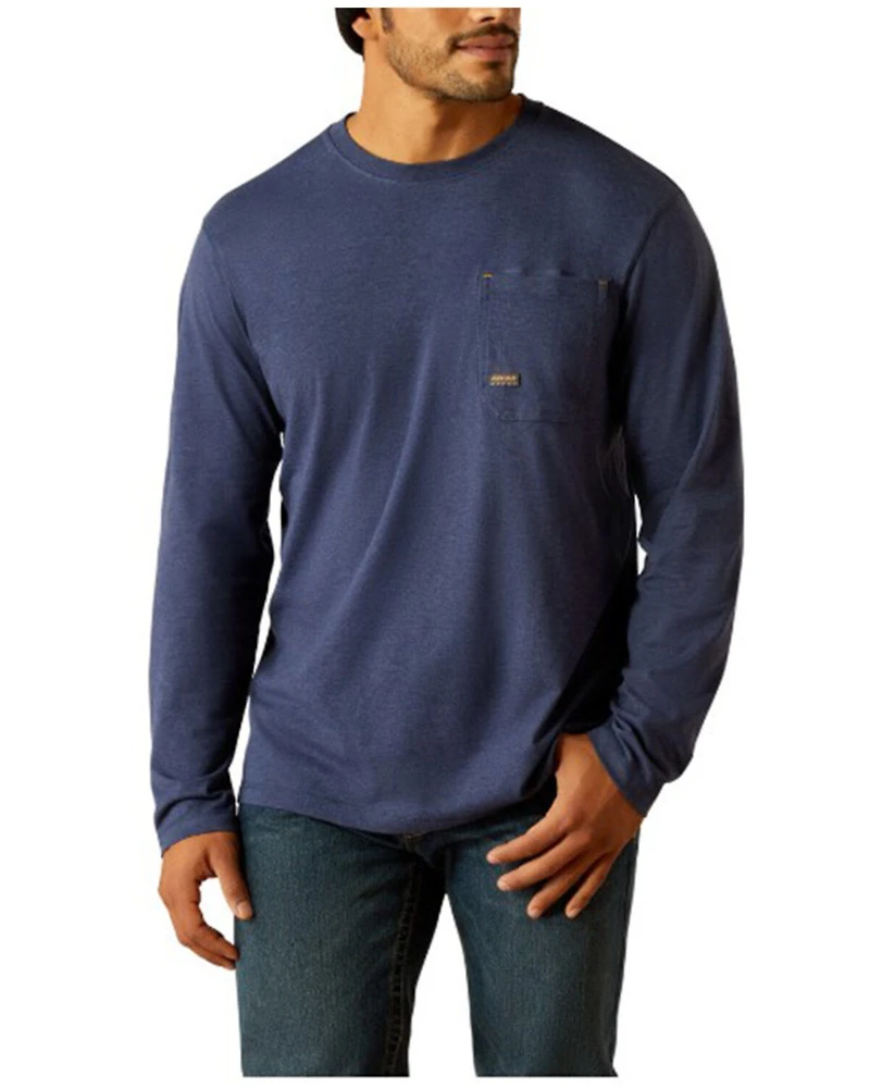 Ariat Men's Rebar Workman Reflective Flag Long Sleeve T-Shirt