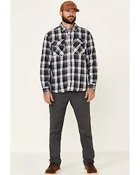 ATG by Wrangler Men's All Terrain Cabernet Plaid Long Sleeve Western Flannel Shirt