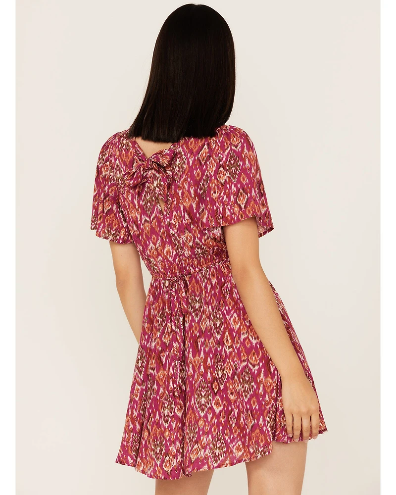 Band of the Free Women's Mystery To Me Short Sleeve Mini Dress