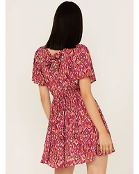 Band of the Free Women's Mystery To Me Short Sleeve Mini Dress
