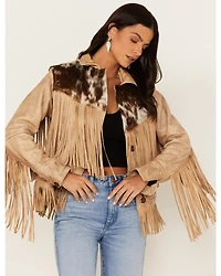 STS Ranchwear Women's Cowhide Frontier Fringe Jacket