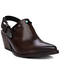 Golo Women's Billy Jean Buckle Western Mules - Snip Toe