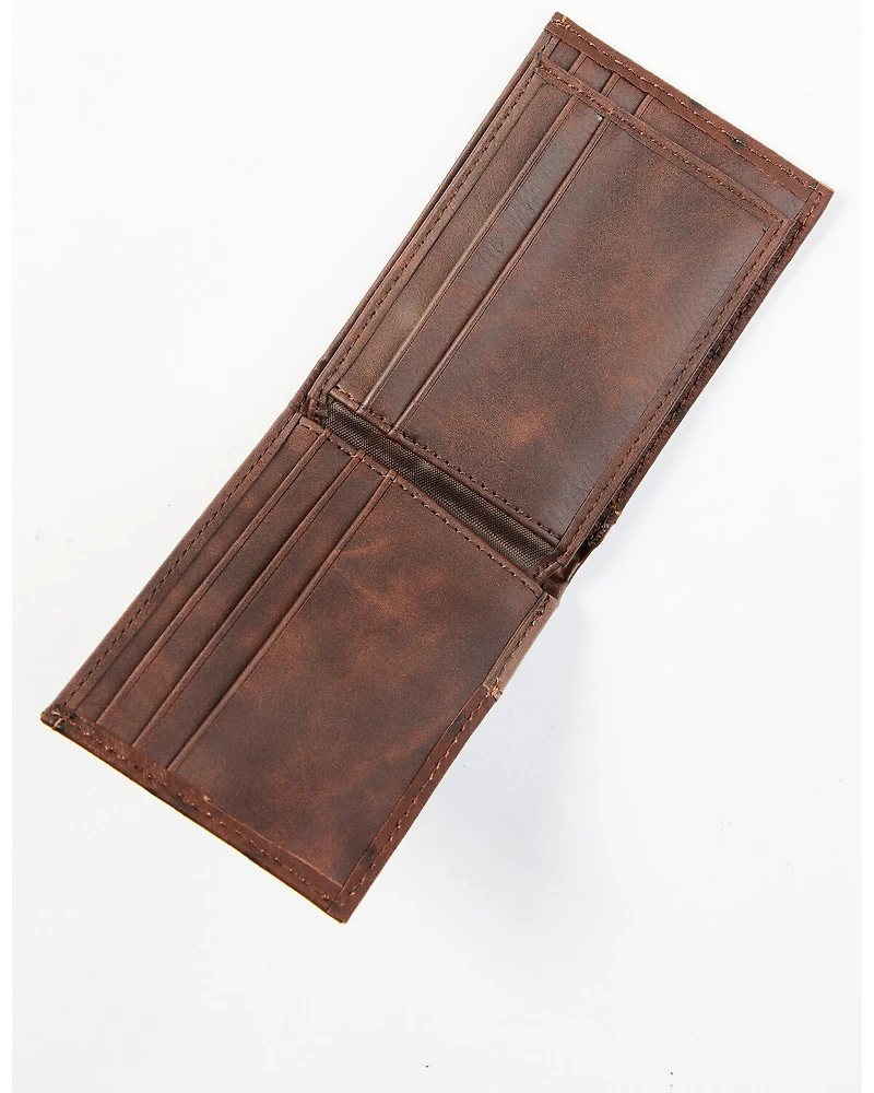 Cody James Men's Bifold Ostrich Print Embossed Bi-Fold Wallet