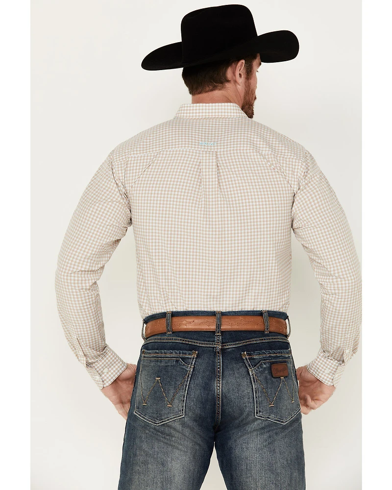 Ariat Men's Pro Series Kiernan Plaid Print Long Sleeve Button-Down Western Shirt