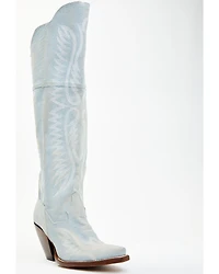 Dan Post Women's Denim Tall Western Boots - Snip Toe