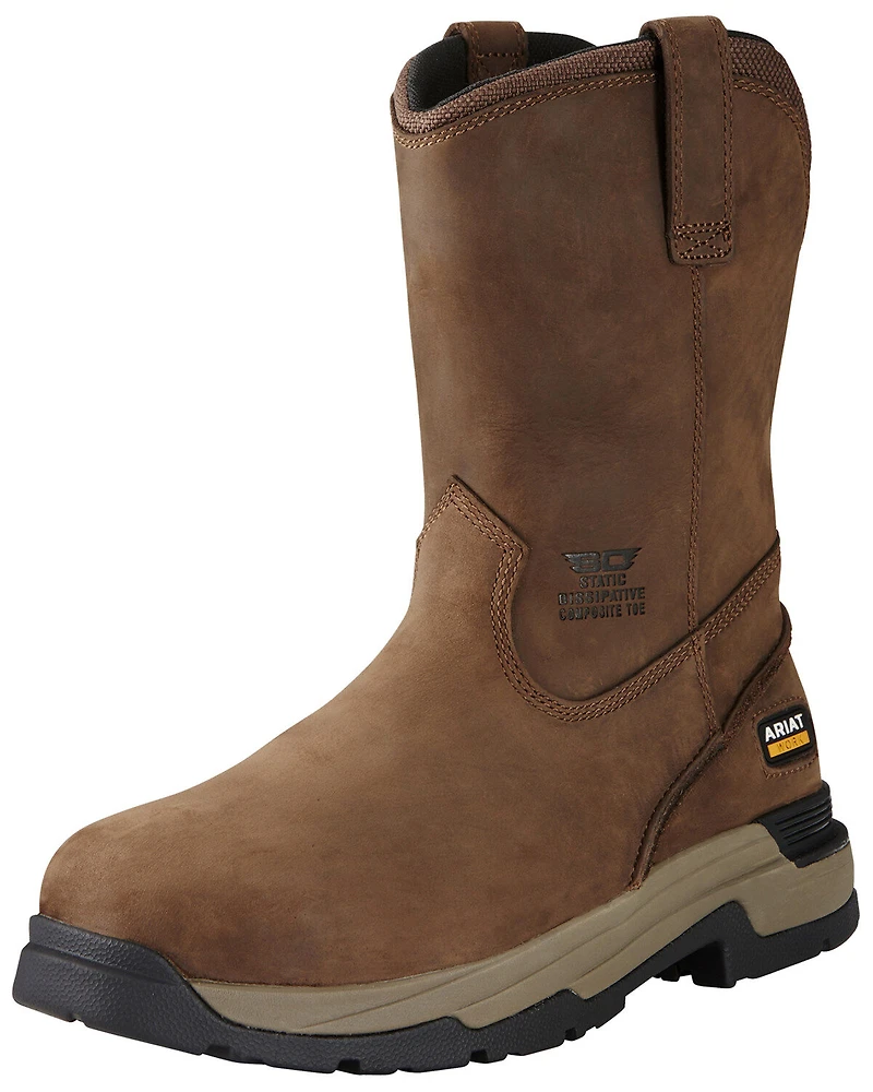 Ariat Men's Mastergrip Pull Western Work Boots - Composite Toe