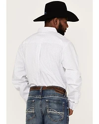 RANK 45® Men's Mash Up Floral Geo Print Long Sleeve Button-Down Western Shirt
