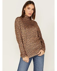 Tasha Polizzi Women's Kylie Leopard Print Turtleneck