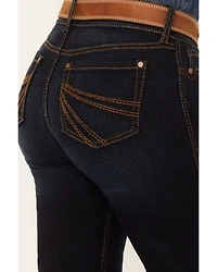 Shyanne Women's Tess Mid Rise Trouser Performance Stretch Denim Jeans