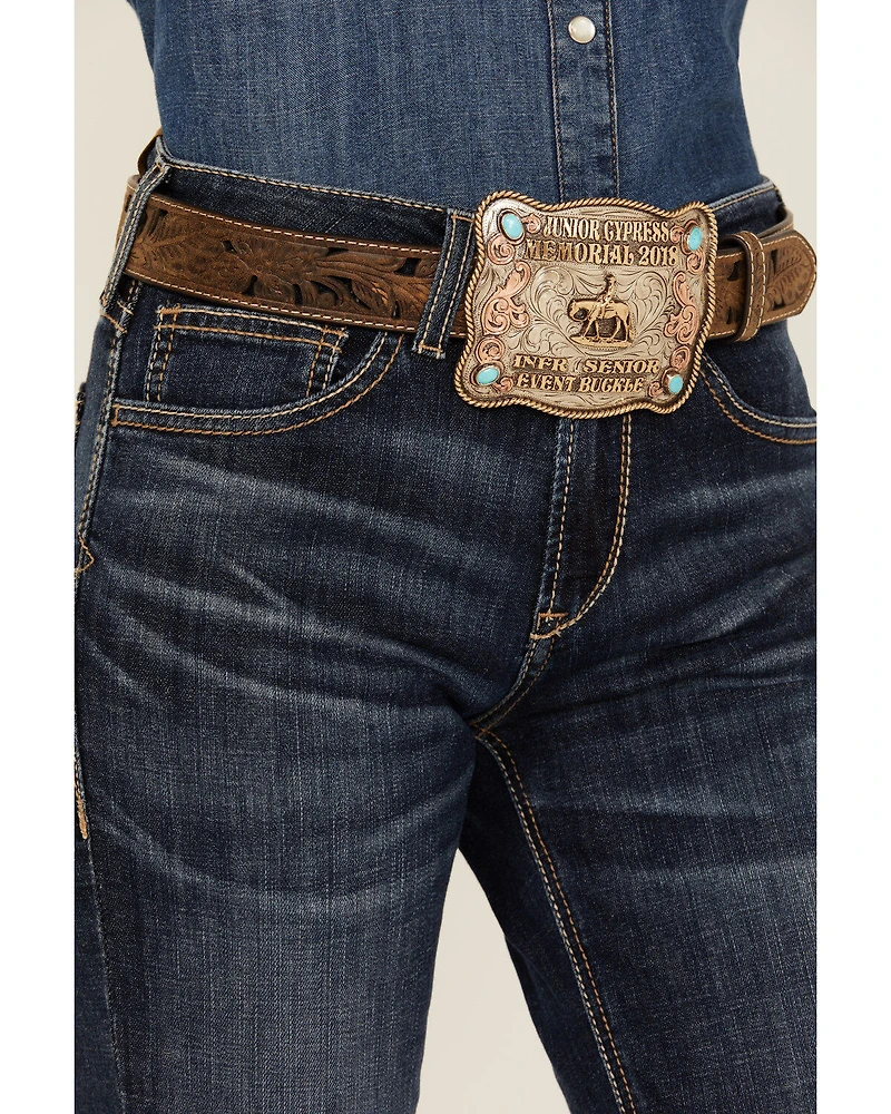 Ariat Women's Dark Wash High Rise Naz Slim Trouser Jeans
