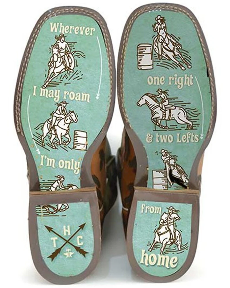 Tin Haul Women's Wild Rags Western Boots - Broad Square Toe