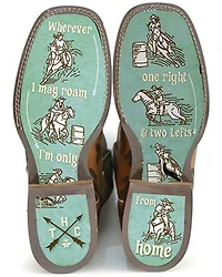 Tin Haul Women's Wild Rags Western Boots - Broad Square Toe