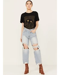 Ariat Women's Light Wash High Rise Tomboy Straight Jeans