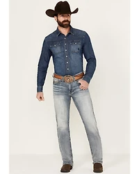 Cody James Men's Stampede Wash Jackson Slim Straight Stretch Denim Jeans