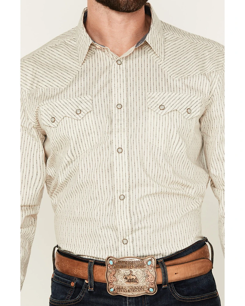 Cody James Men's Rex Striped Long Sleeve Snap Western Shirt