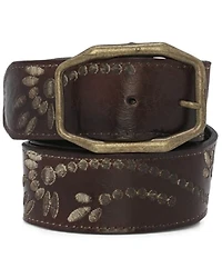 Bed Stu Women's Mohawk Rustic Floral Embroidery Belt