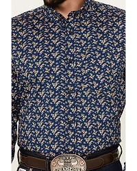 Cody James Men's El Camino Hills Floral Print Long Sleeve Button-Down Stretch Western Shirt