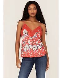 Miss Me Women's Floral Lace Cami