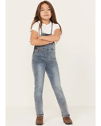 Hayden Girls' Medium Wash Denim Overalls