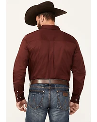 Cody James Men's Basic Twill Long Sleeve Button-Down Performance Western Shirt - Big