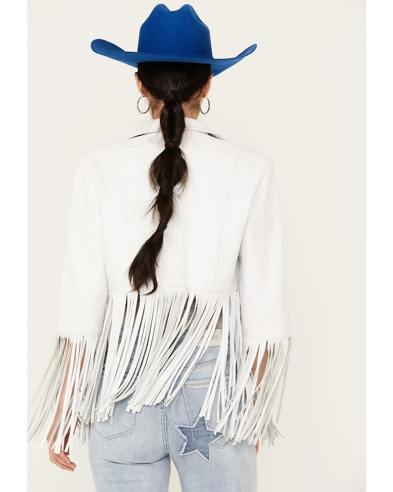 Cripple Creek Women's Cropped Fringe Jacket