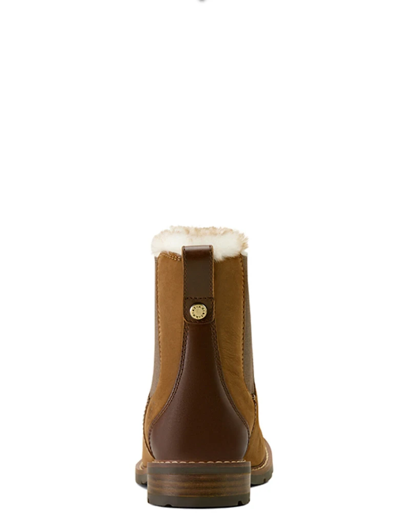 Ariat Women's Wexford Sherpa Waterproof Chelsea Boots - Round Toe