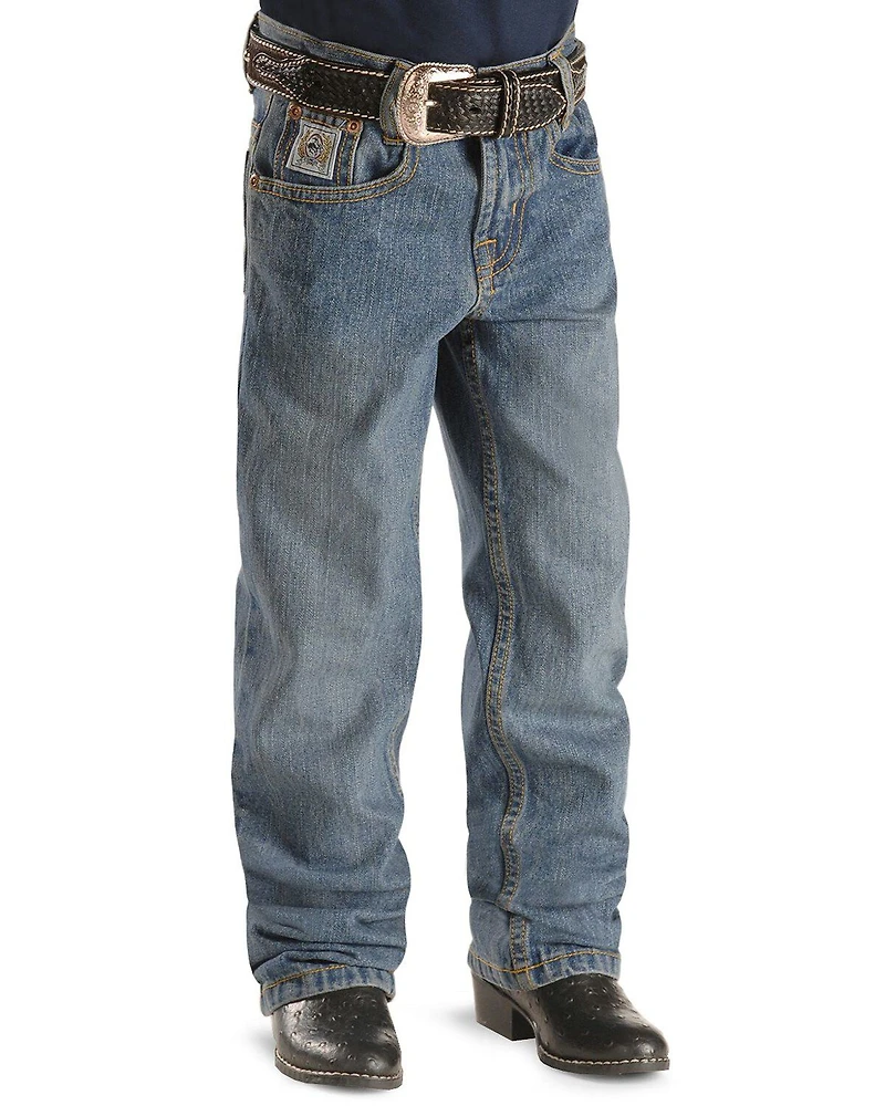 Cinch Boys' White Label Slim Fit Straight Leg Denim Jeans