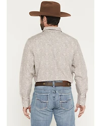 Gibson Trading Co Men's Mind Trap Paisley Print Long Sleeve Snap Western Shirt