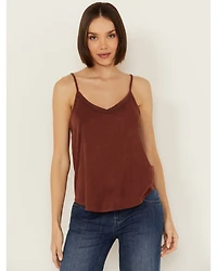 Shyanne Women's Crochet Trim Faux Suede Cami