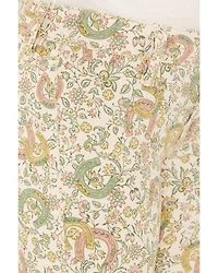 Rock & Roll Denim Girls' Floral Print Flare Stretch Jeans