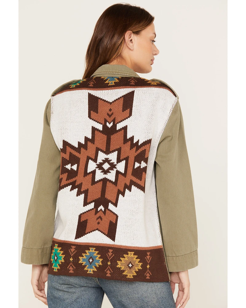 Wild Moss Women's Knit Back Western Jacket