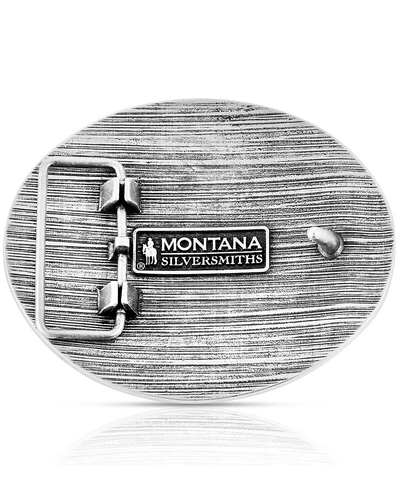 Montana Silversmiths Two-Toned Buffalo Skull Belt Buckle