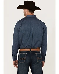RANK 45® Men's Bandera Mini Geo Print Long Sleeve Button-Down Western Shirt