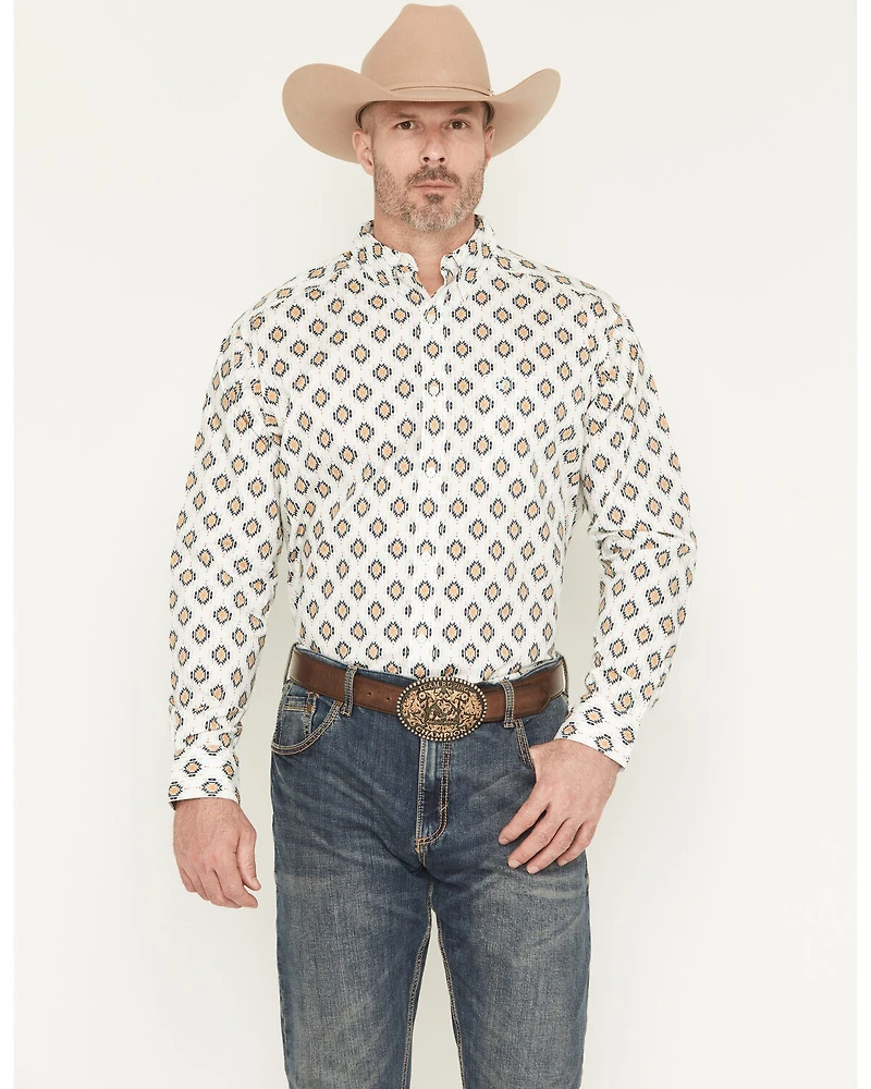 Ariat Men's Cai Southwestern Print Long Sleeve Button-Down Western Shirt
