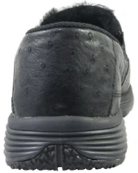 Superlamb Men's Bulgan Ostrich Print Casual Shoes - Moc Toe