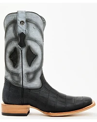 Tanner Mark Men's Exotic Caiman Belly Tall Western Boots - Broad Square Toe
