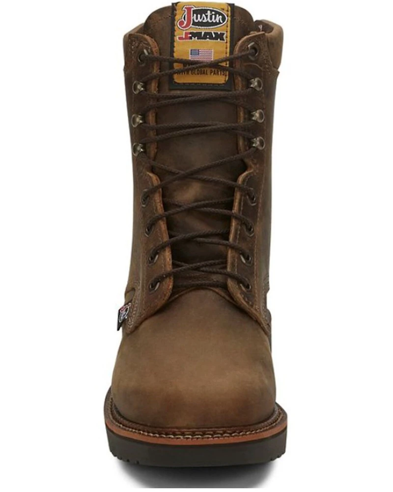 Justin Men's J-Max 8" Blueprint Lace-Up EH Work Boots - Soft Toe