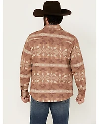 Wrangler Retro Men's Southwestern Print Long Sleeve Snap Western Shirt Jacket