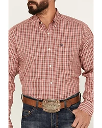 Ariat Men's Kairo Plaid Print Long Sleeve Button-Down Western Shirt
