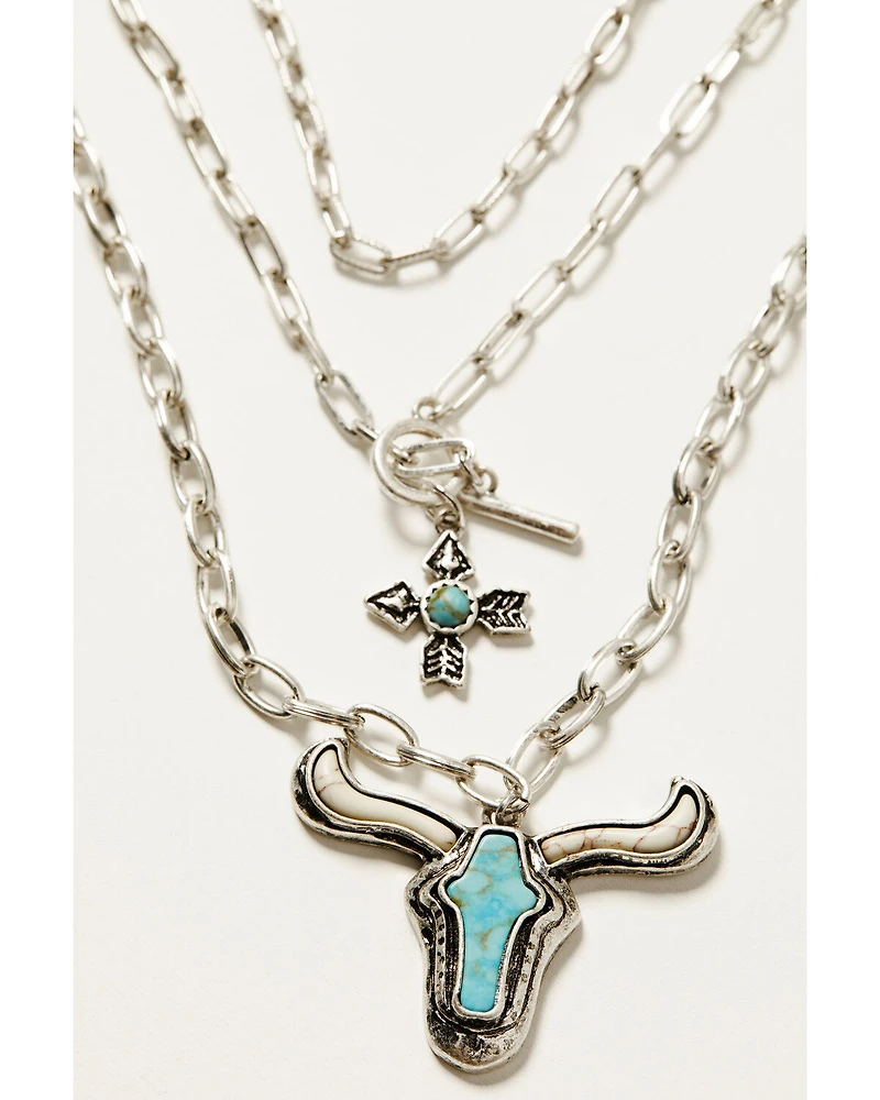 Idyllwind Women's Shenandoah Steerhead Necklace