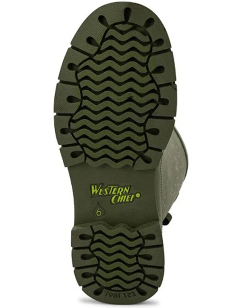 Western Chief Women's Flowered Medley Tall Rain Boots - Round Toe