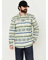 Cody James Men's FR Southwestern Print Long Sleeve Snap Midweight Work Shirt