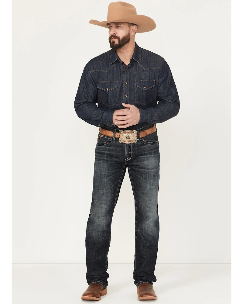 Ariat Men's Boot Barn Exclusive Bart Keith Dark Wash Relaxed Bootcut Denim Jeans