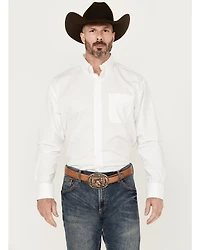 George Strait by Wrangler Men's Long Sleeve Button-Down Stretch Western Shirt